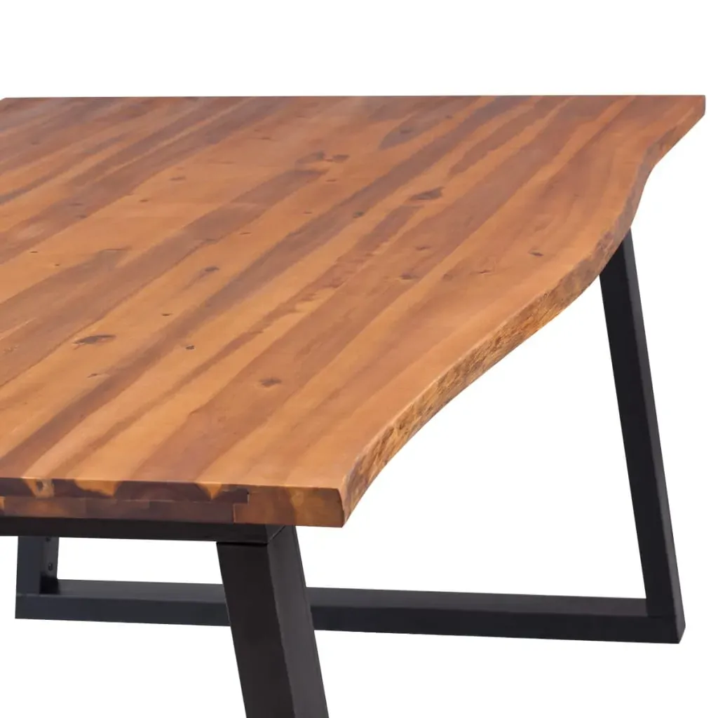 Dining Table Solid Acacia Wood 200x90x75 cm Price