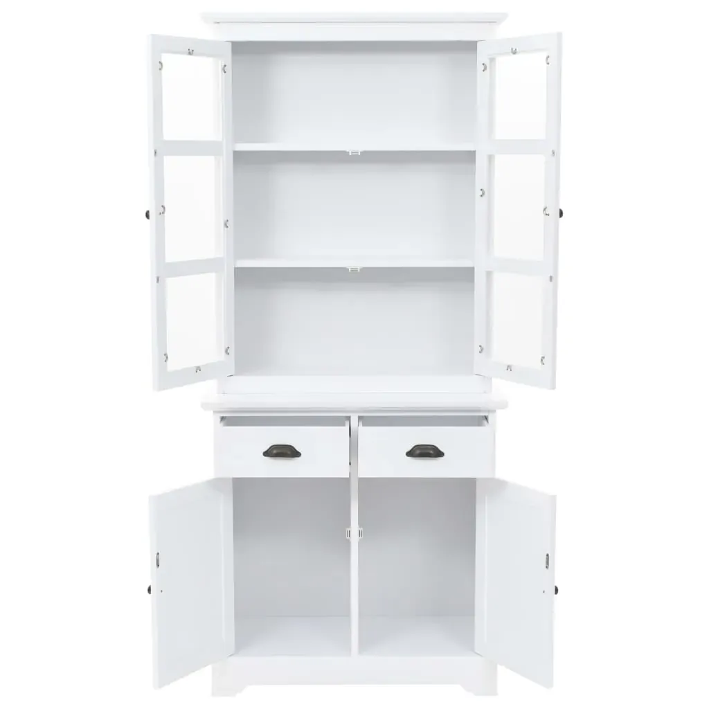 Welsh Dresser with 4 Doors MDF and Pinewood 80x40x180 cm Price