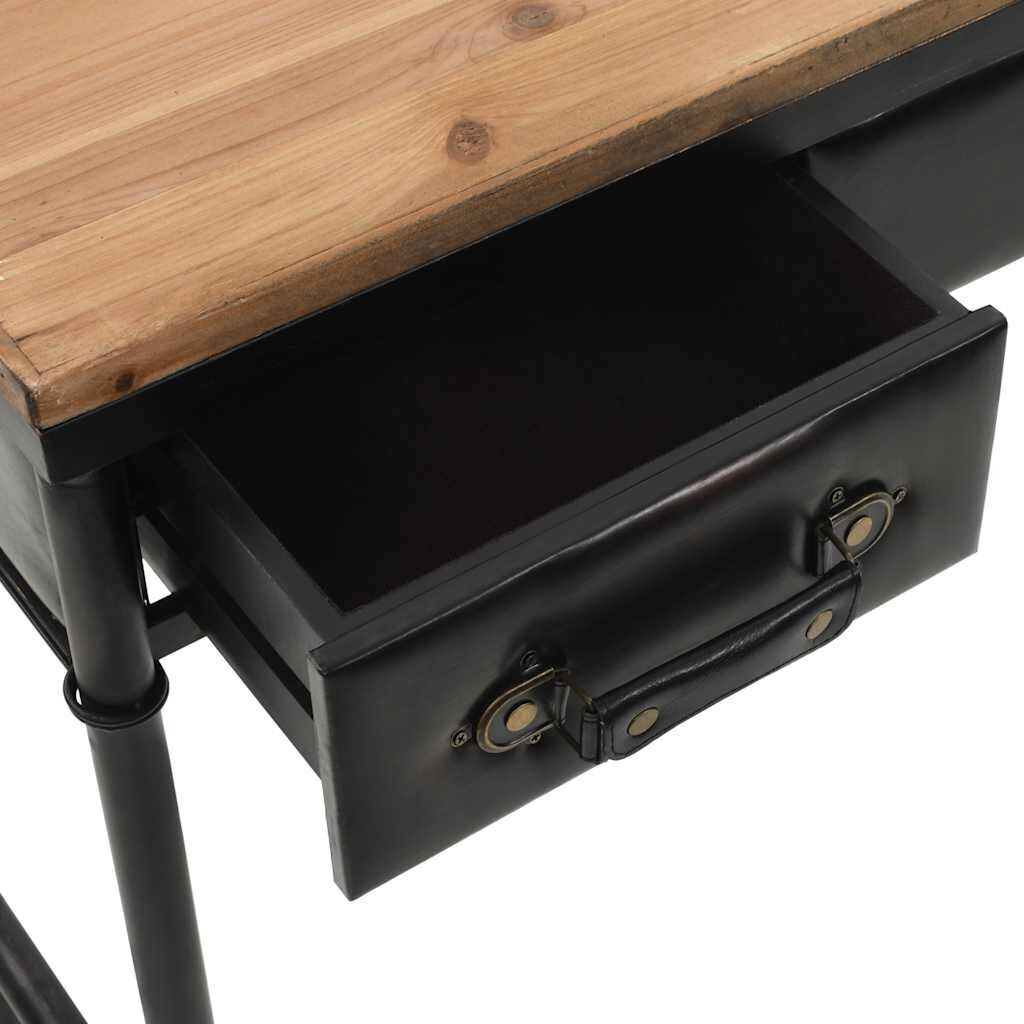 Console Table MDF and Fir Wood 100x33.5x80 cm Price
