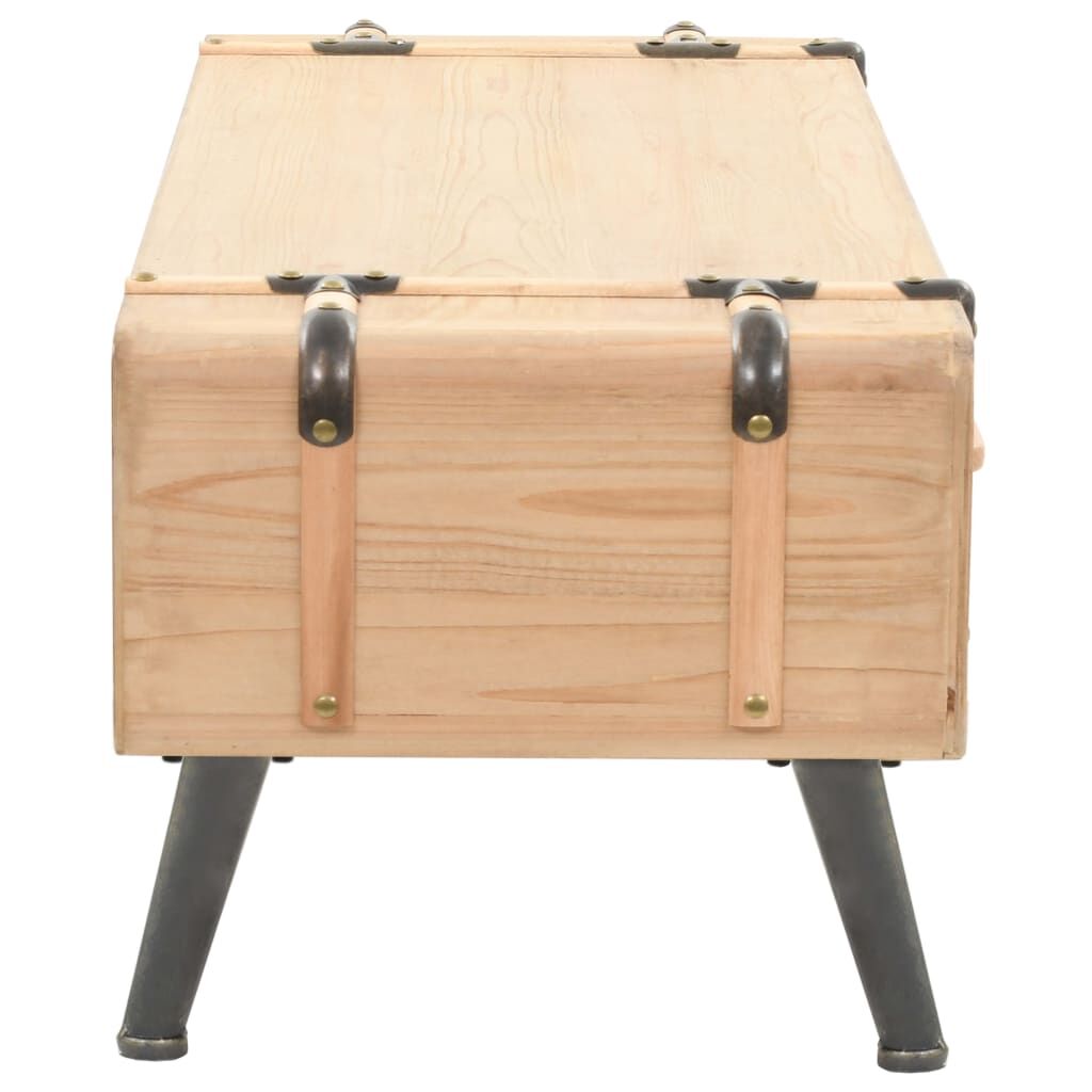 TV Cabinet Solid Fir Wood 120x33x35 cm Price