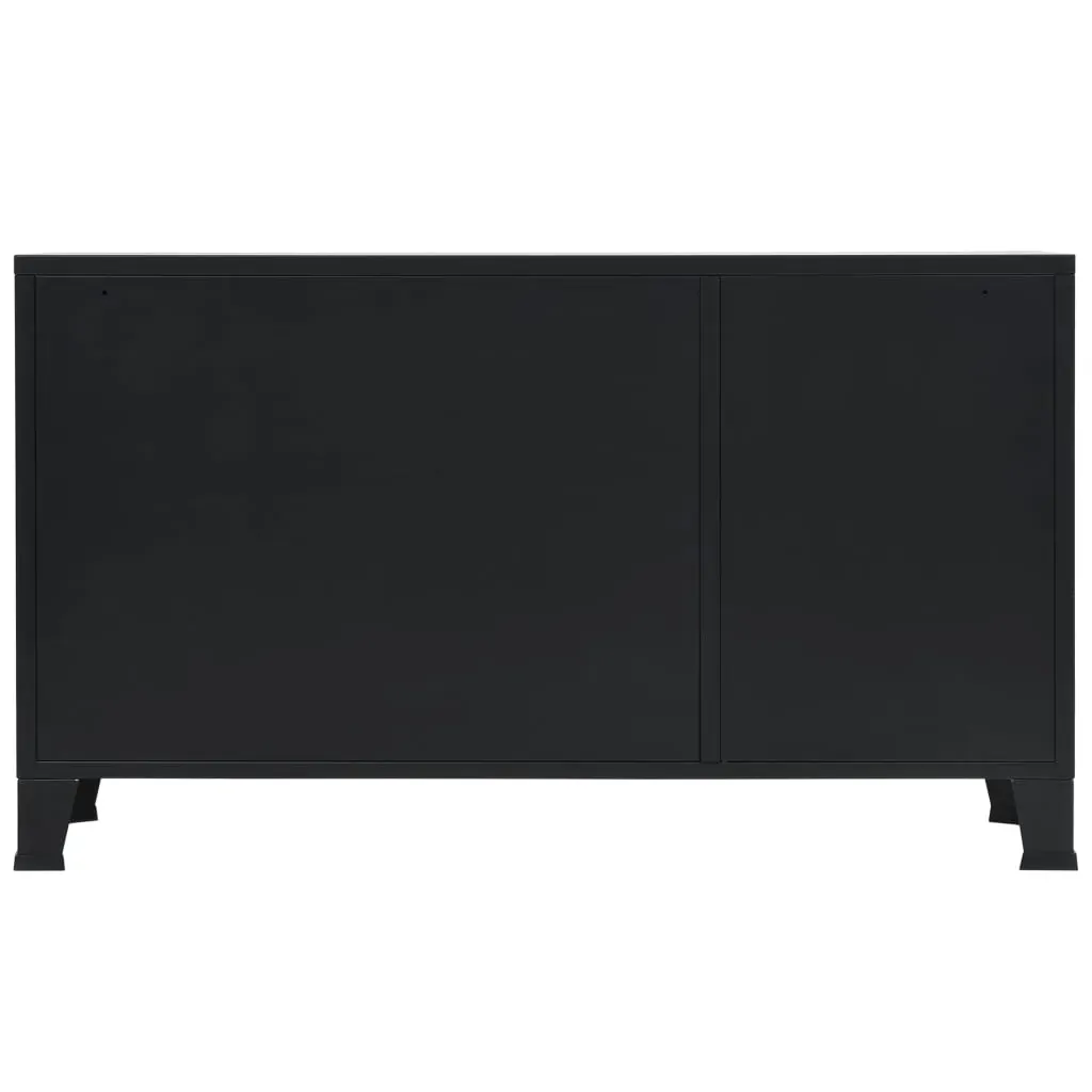 Sideboard Metal Industrial Style 120x35x70 cm Black Price
