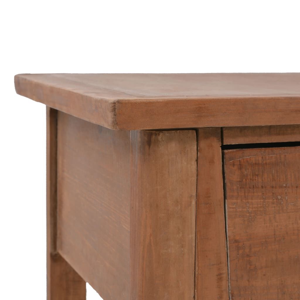 Console Table Solid Fir Wood 126x40x77.5 cm Brown Price