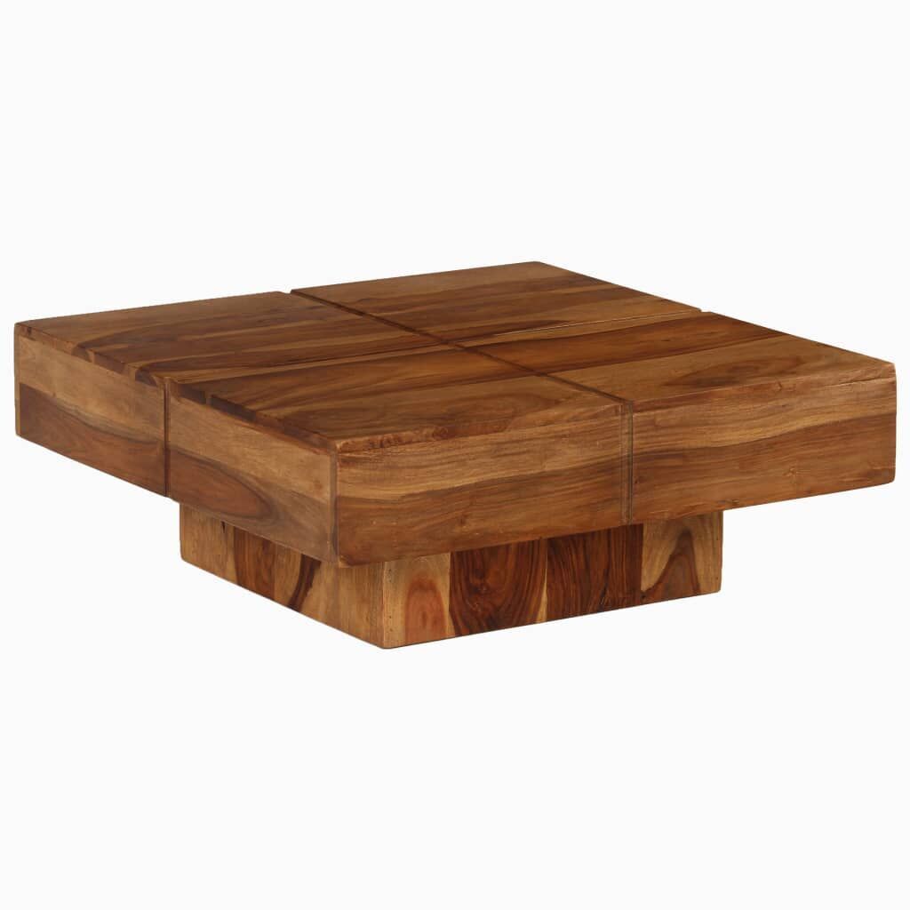 Coffee Table 80x80x30 cm Solid Wood Acacia Price