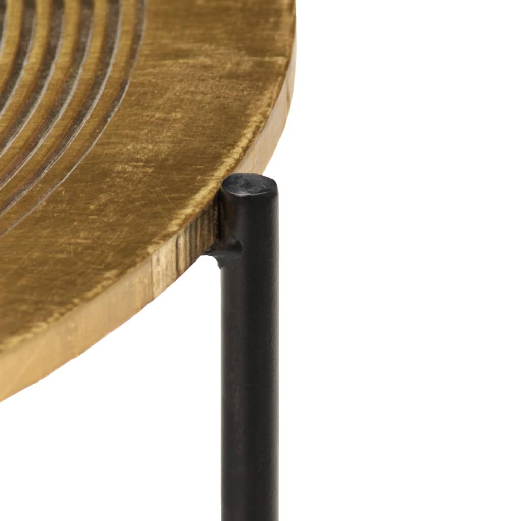 Table Set 2 Pieces Brass-covered MDF Price