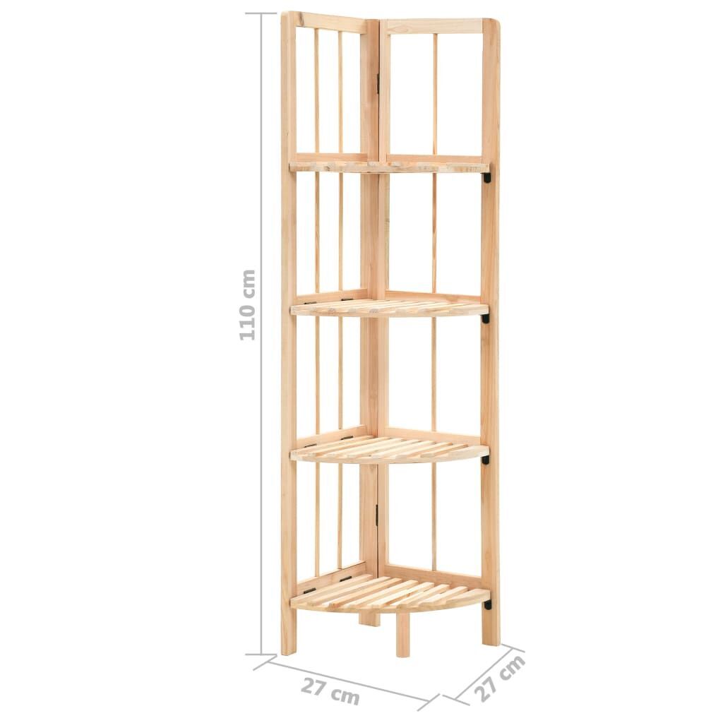 Corner Shelf Cedar Wood 27x27x110 cm Price