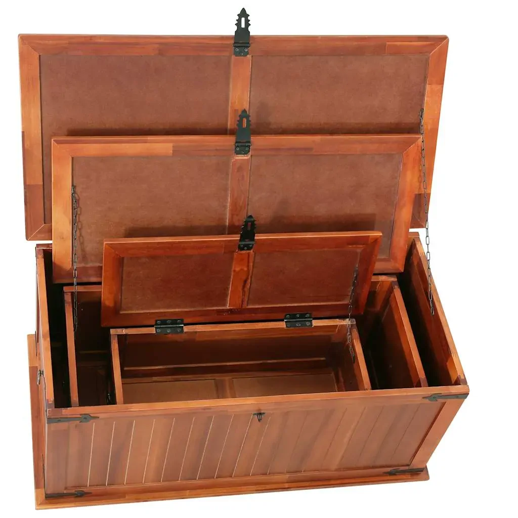 Storage Chests 3 pcs Solid Acacia Wood Price