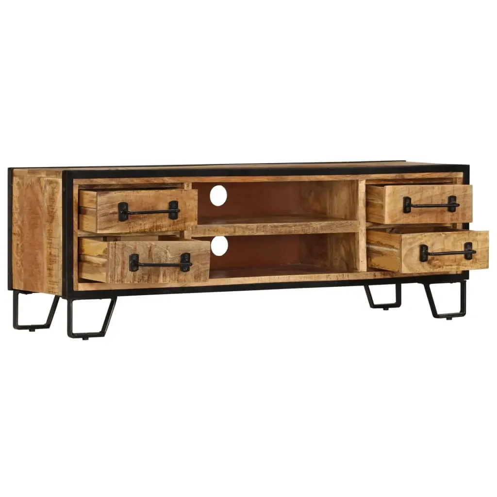 TV Cabinet with Drawers 120x30x40 cm Solid Mango Wood Price