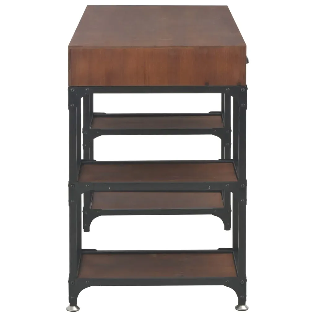 Desk with 3 Drawers 110x50x78 cm Solid Fir Wood Price