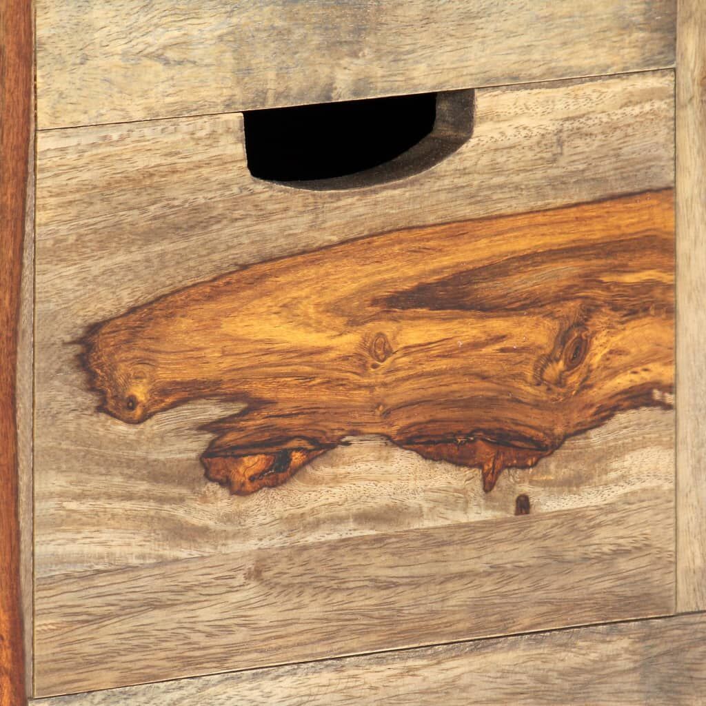 Sideboard Grey 100x30x50 cm Solid Acacia Wood Price