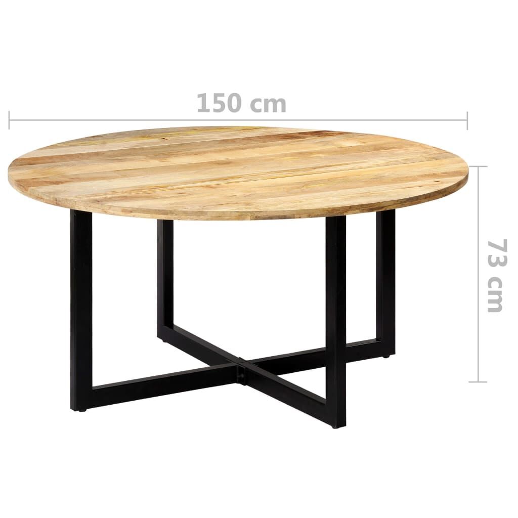 Dining Table 150x73 cm Solid Mango Wood Price