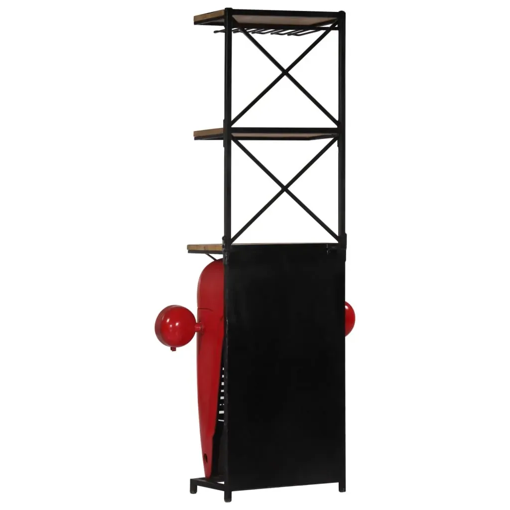 Tractor Wine Cabinet 49x31x172 cm Solid Wood Mango Price