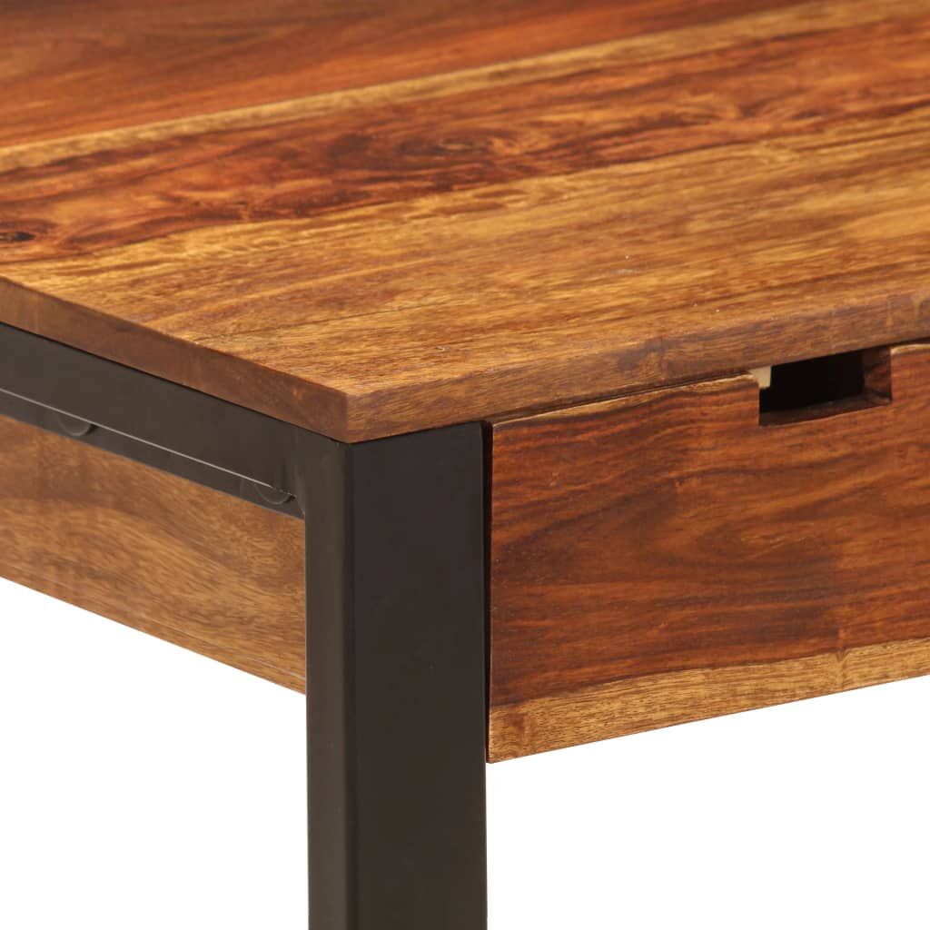 Desk 110x55x78 cm Solid Acacia Wood and Steel Price