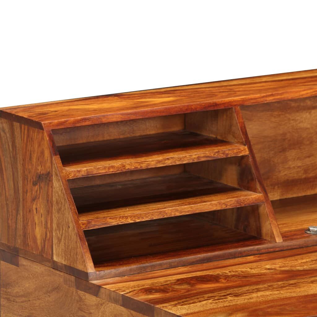 Desk 110x50x94 cm Solid Acacia Wood and Steel Price