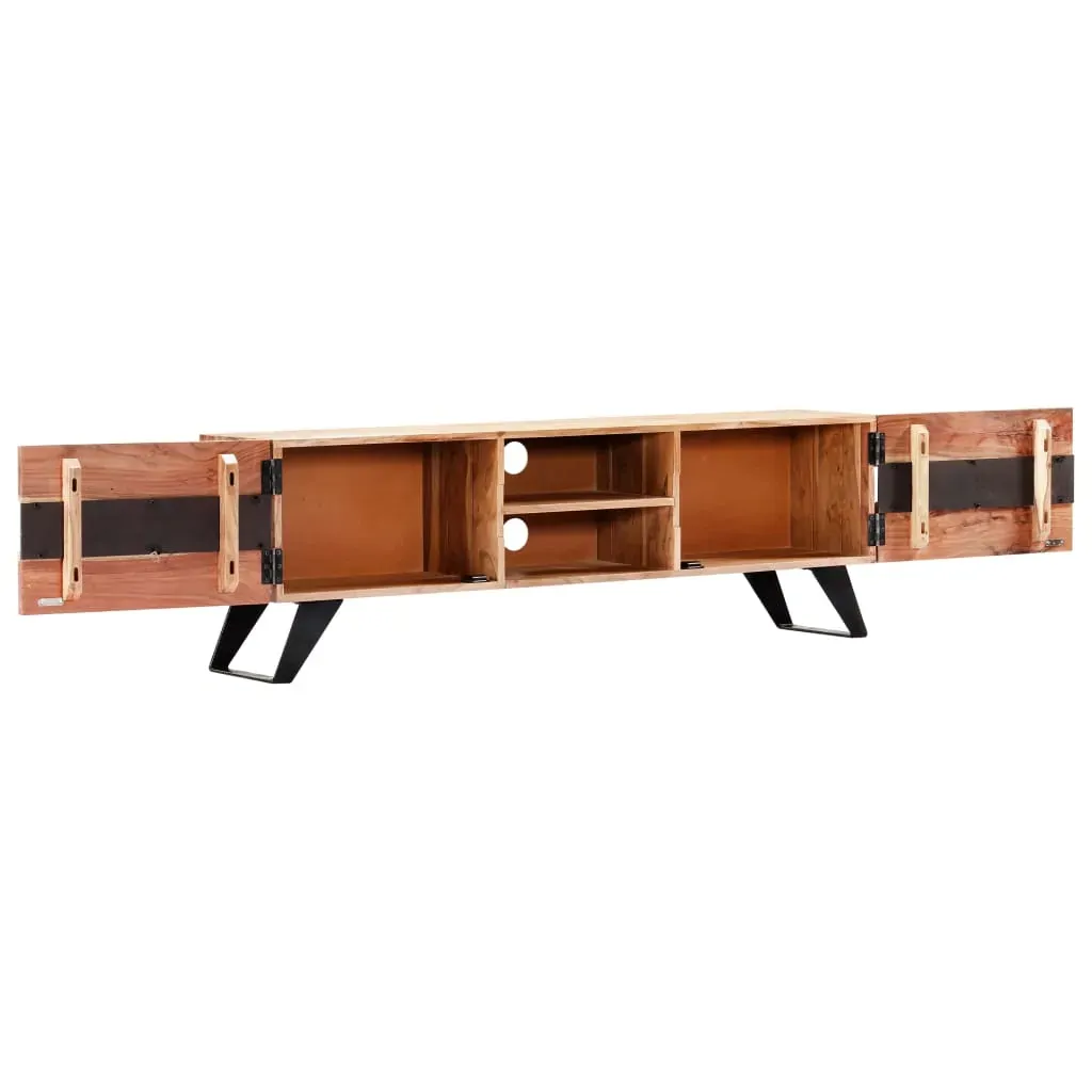TV Cabinet 140x30x45 cm Solid Acacia Wood Price