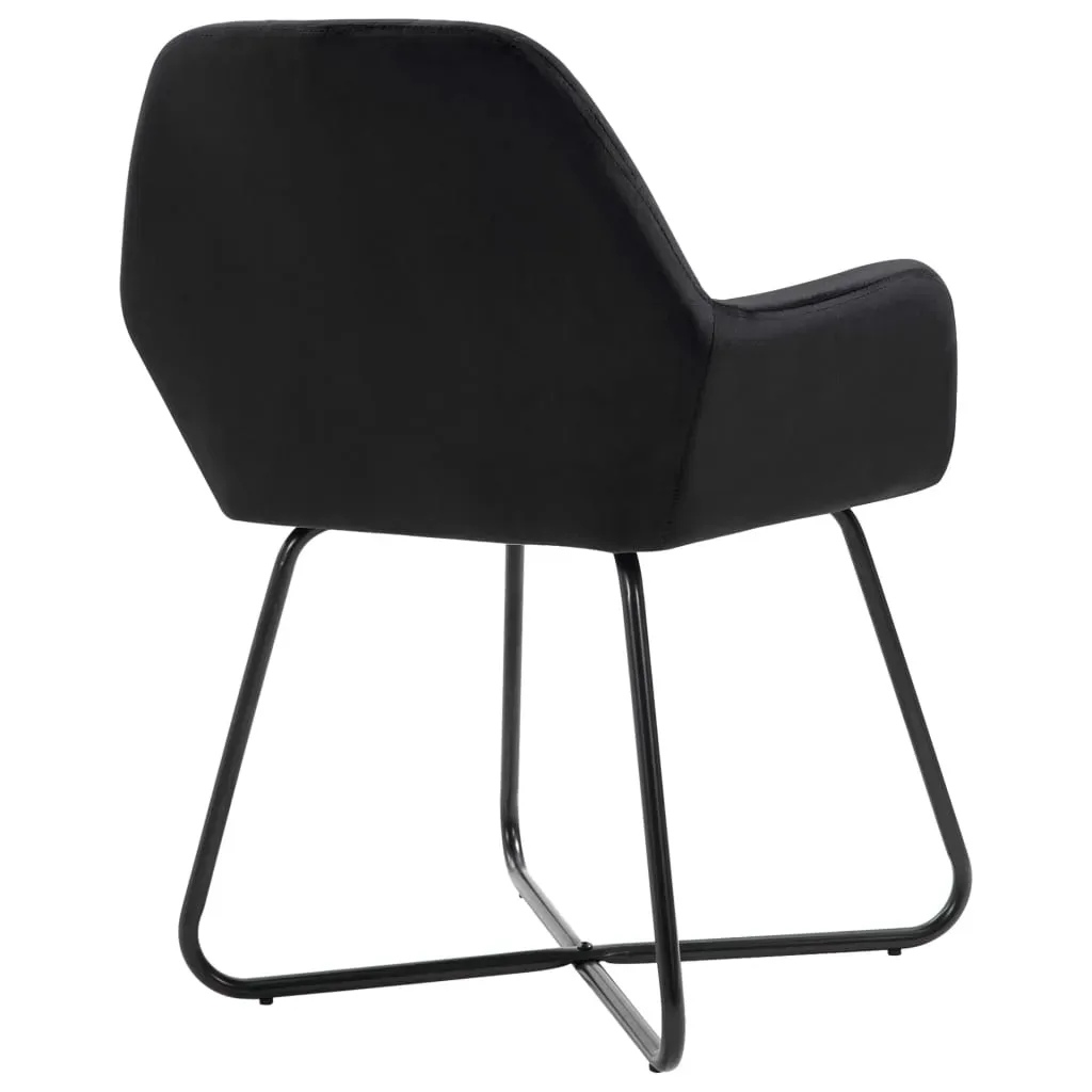 Dining Chairs 2 pcs Black Velvet Price