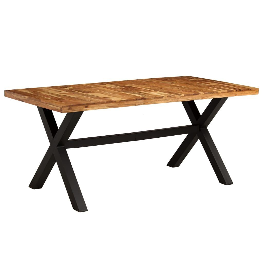 Dining Table Set 7 Pieces Solid Acacia and Mango Wood ( 245640+3x245645) Price