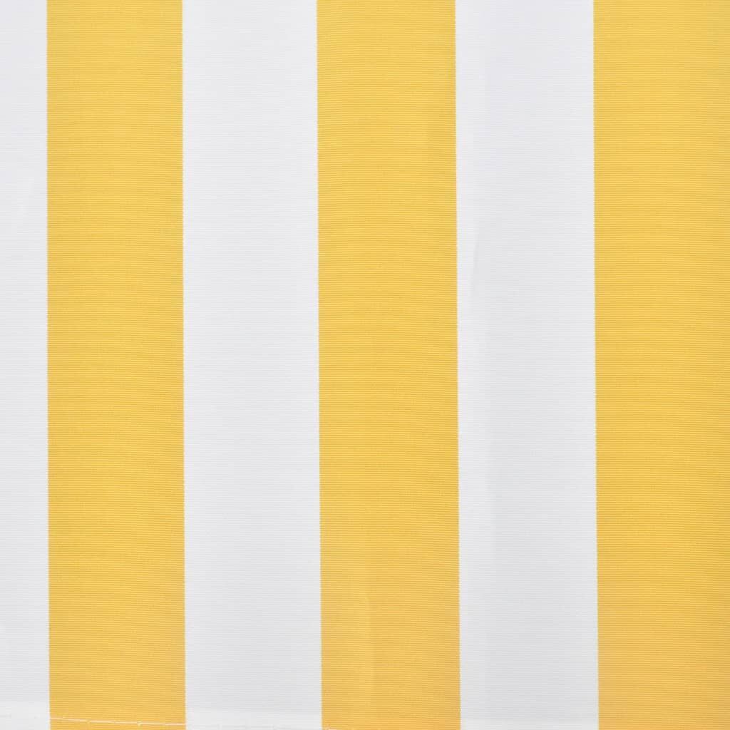 Folding Awning Manual Operated 300 cm Yellow/White Price