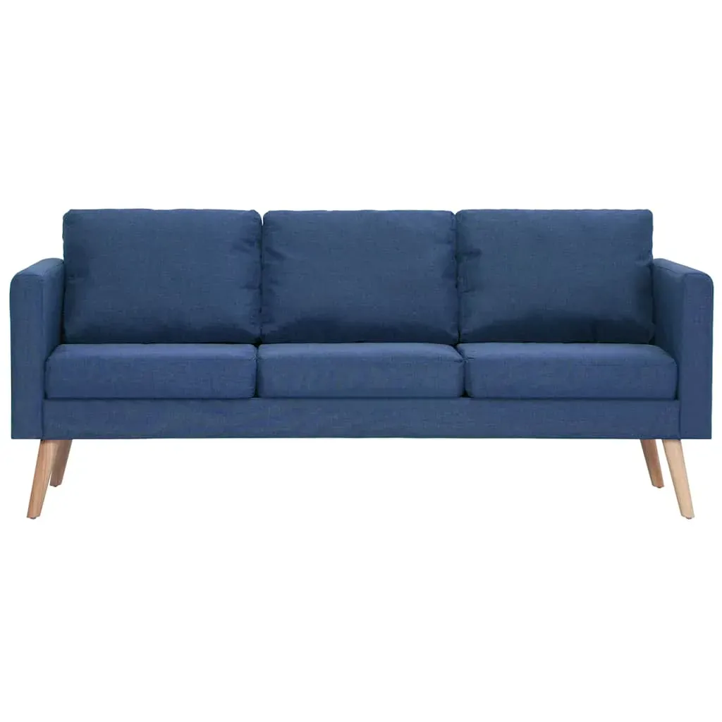 2 Piece Sofa Set Fabric Blue Price