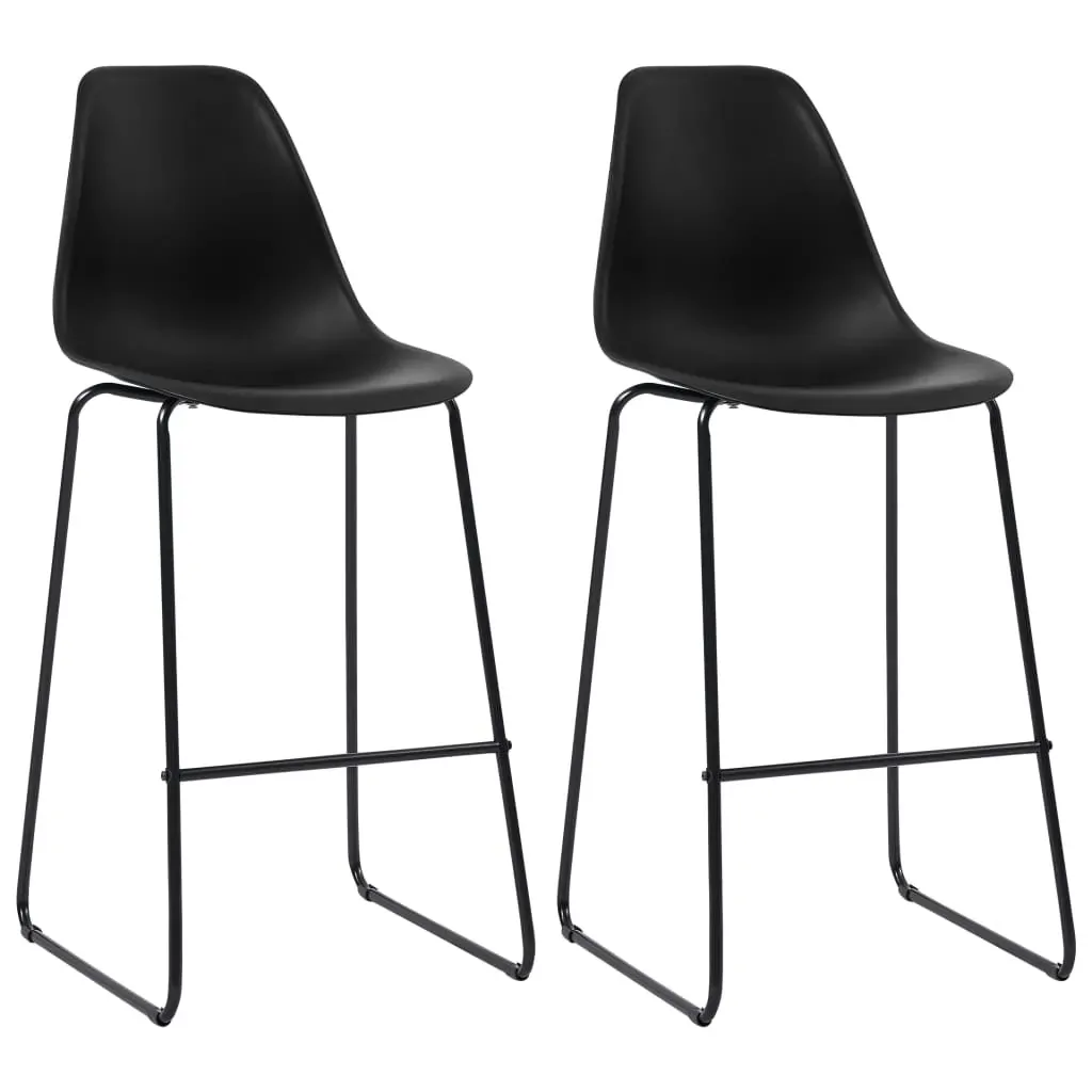 3 Piece Bar Set Plastic Black Price