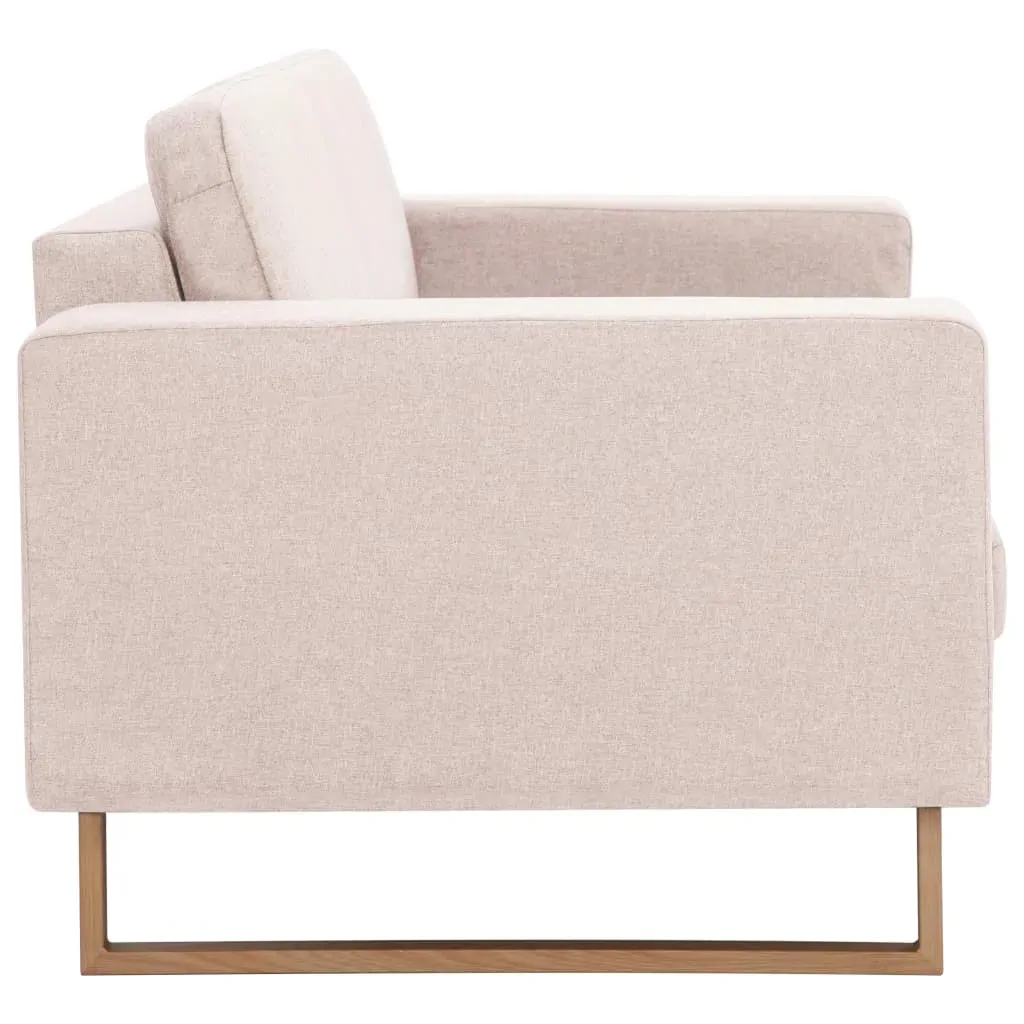 2-Seater Sofa Fabric Cream Price