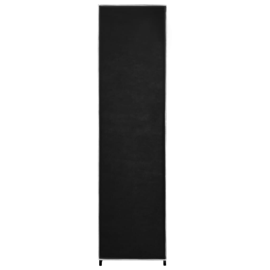 Wardrobe with 4 Compartments Black 175x45x170 cm Price