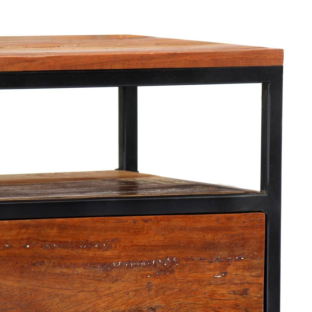 Bedside Cabinet 40x30x50 cm Solid Reclaimed Wood and Steel Price