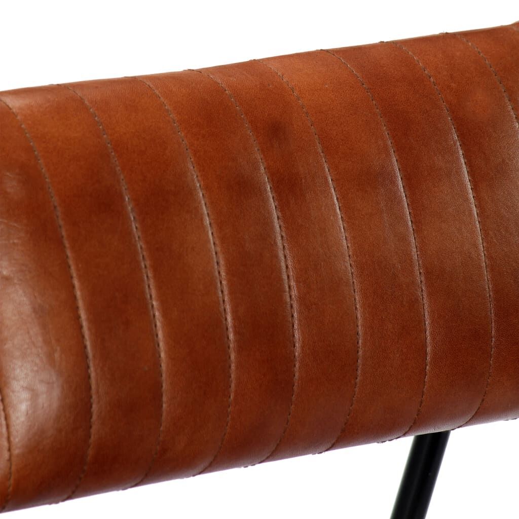 Rocking Chair Brown Real Leather Price