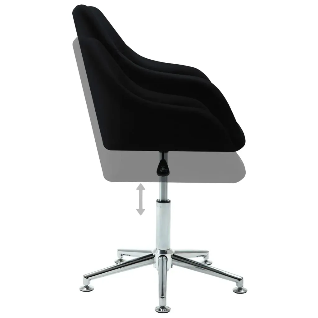 Swivel Dining Chair Black Fabric Price