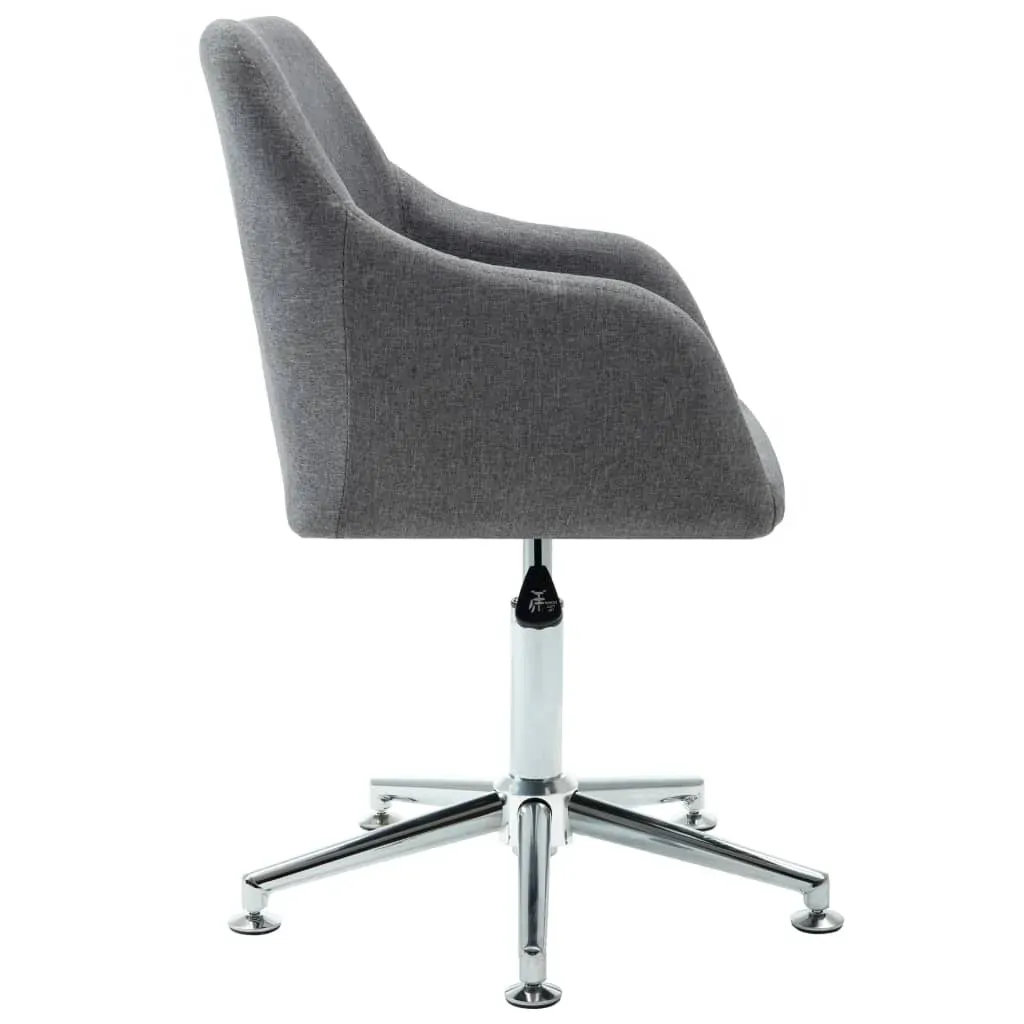 Swivel Dining Chairs 2 pcs Light Grey Fabric Price