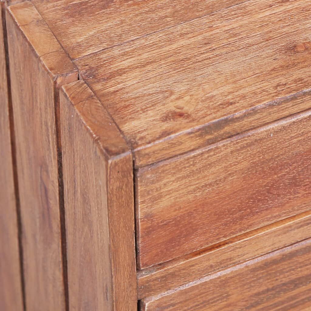 Bedside Cabinet with 3 Drawers 35x25x35 cm Solid Mahogany Wood Price