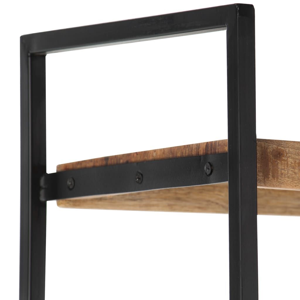 4-Tier Bookcase 124x30x180 cm Rough Mango Wood Price