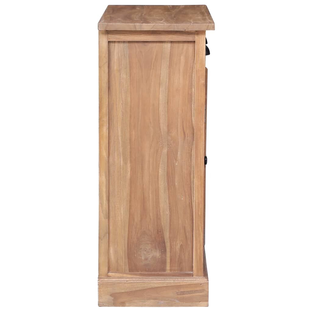Side Cabinet 65x30x75 cm Solid Teak Price
