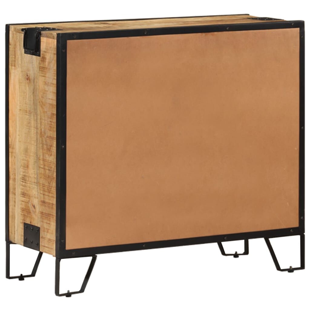 Sideboard 80x31x71 cm Solid Rough Mango Wood Price