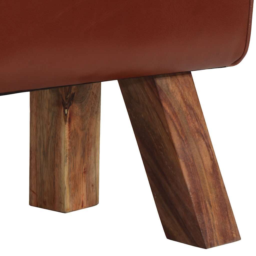 Vintage Turnbock Bench with Handles Real Goat Leather Price