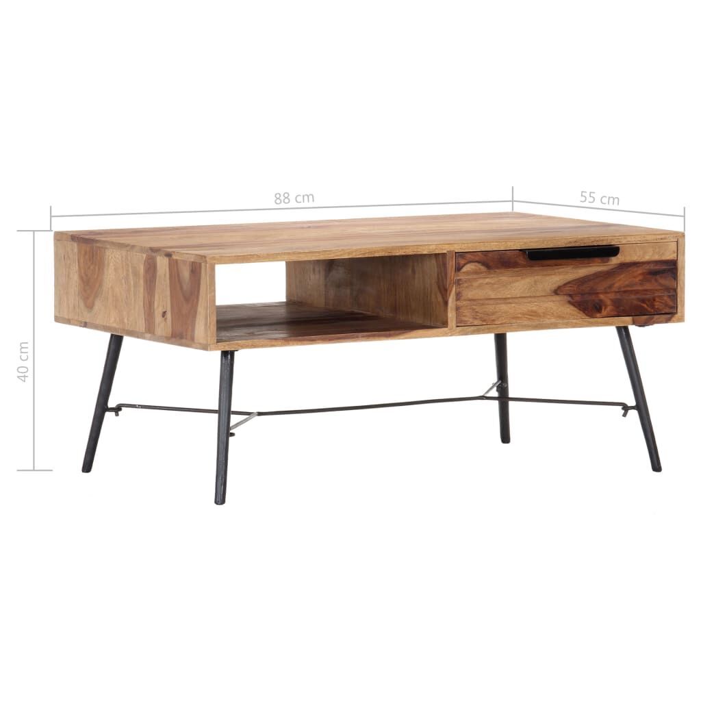 Coffee Table 88x55x40 cm Solid Acacia Wood Price