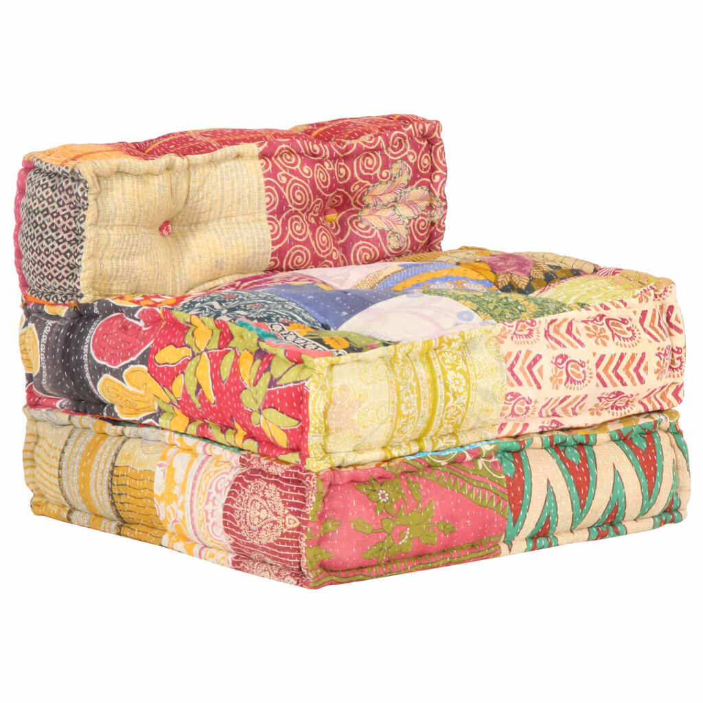 Modular Pouffe Patchwork Fabric Price