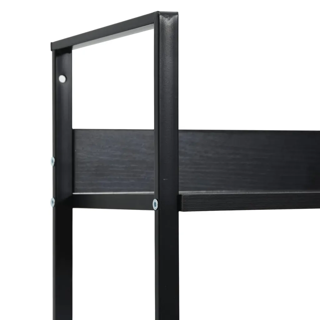 3-Layer Book Shelf Black 60x27.6x90.5 cm Engineered Wood Price