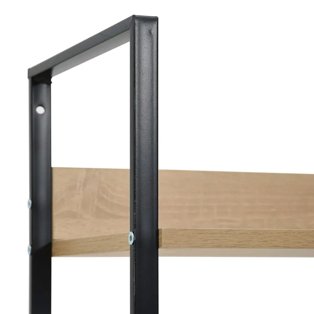 3-Layer Book Shelf Oak 60x27.6x90.5 cm Engineered Wood Price