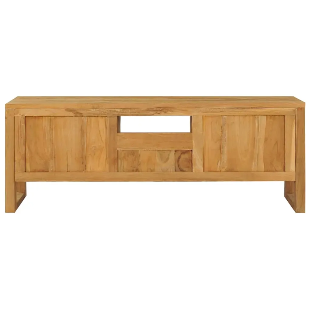 TV Cabinet 120x32x45 cm Solid Teak Wood Price