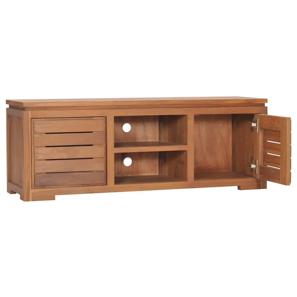 TV Cabinet 110x30x40 cm Solid Teak Wood Price