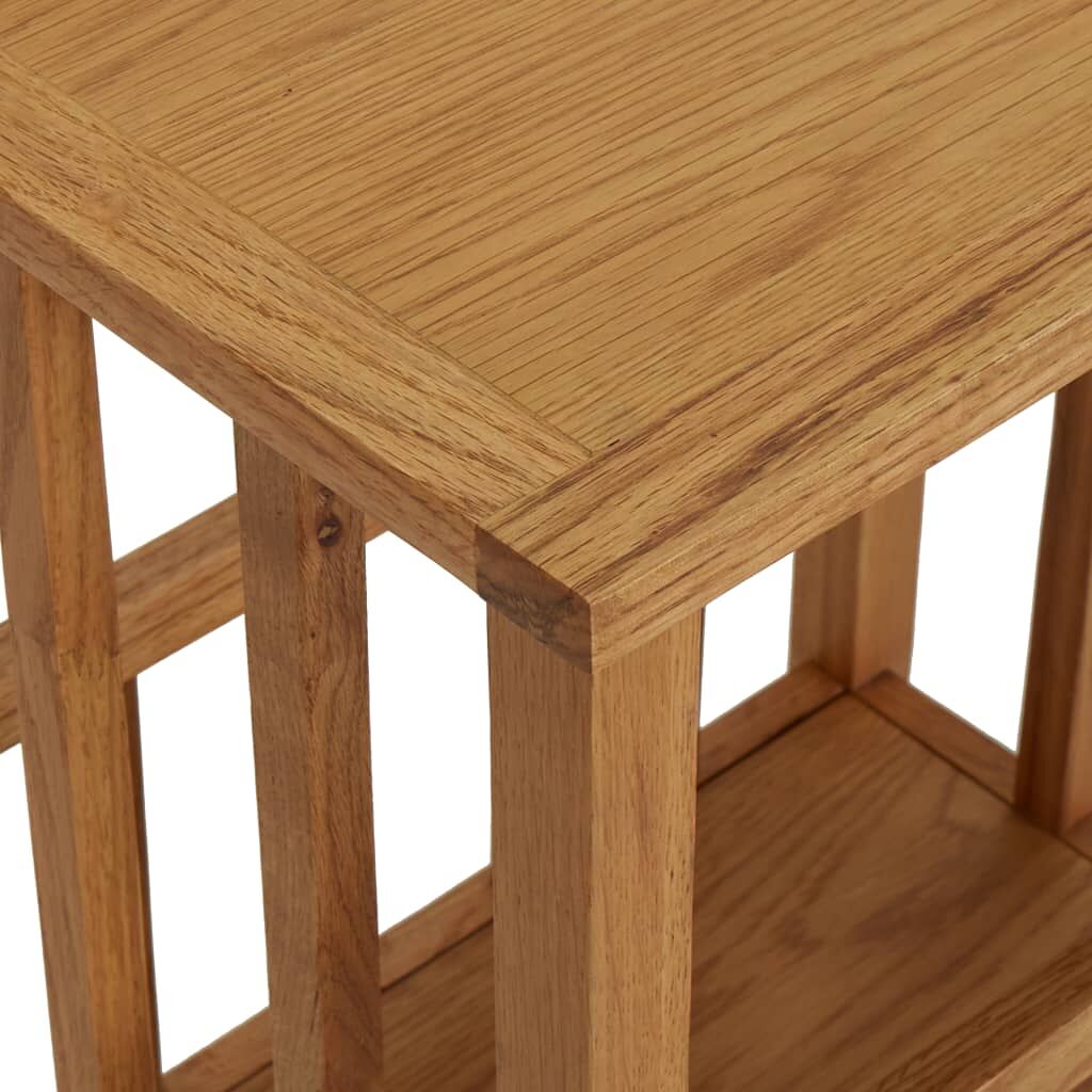 Magazine Table 45x35x55 cm Solid Oak Wood Price