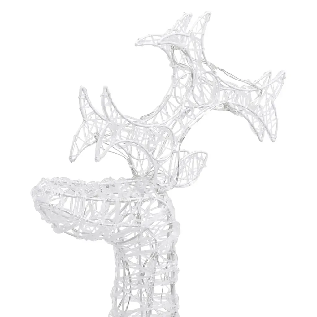 Reindeer Christmas Decoration 90 LEDs 60x16x100 cm Acrylic Price