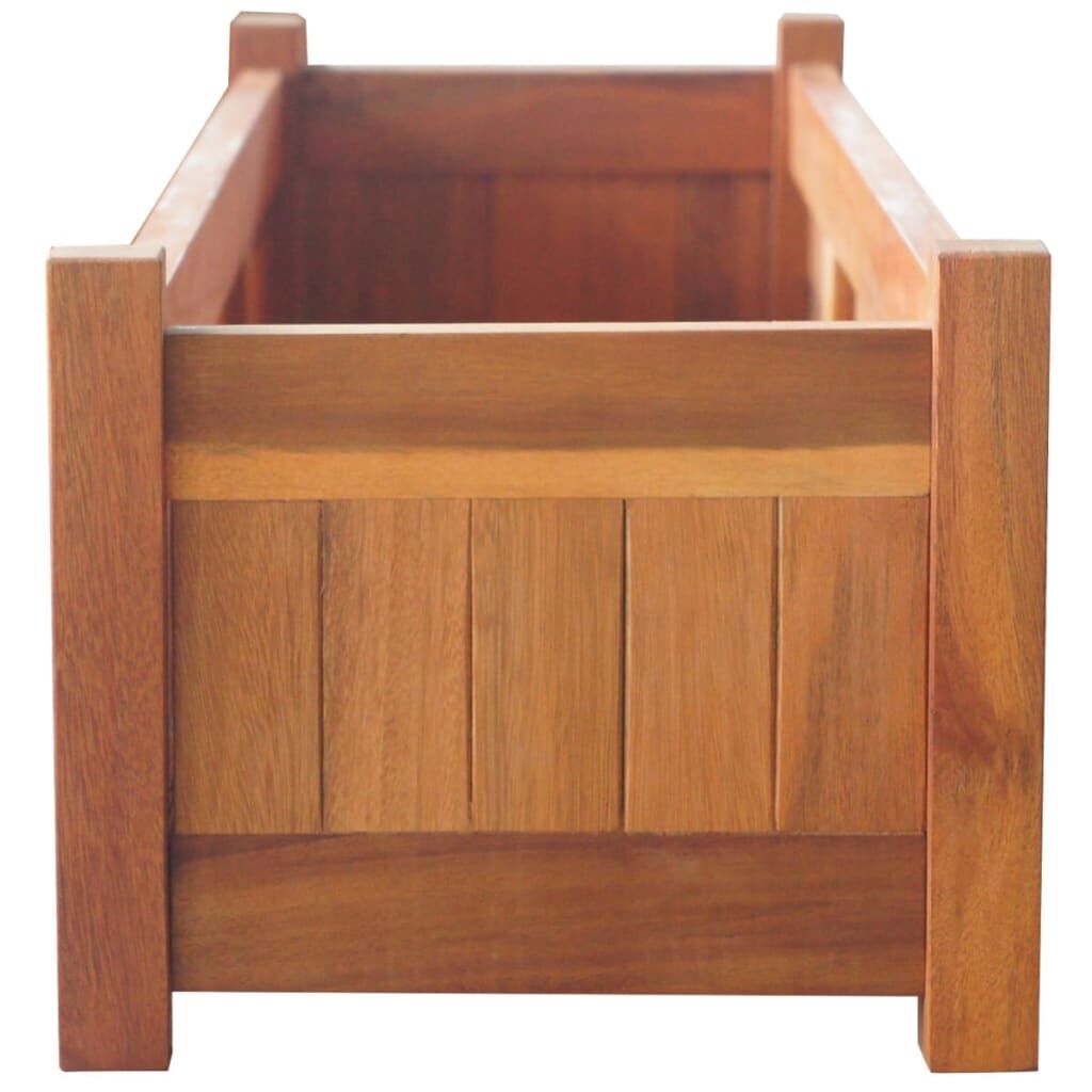 Garden Raised Beds 2 pcs Acacia Wood 100x30x25 cm Price