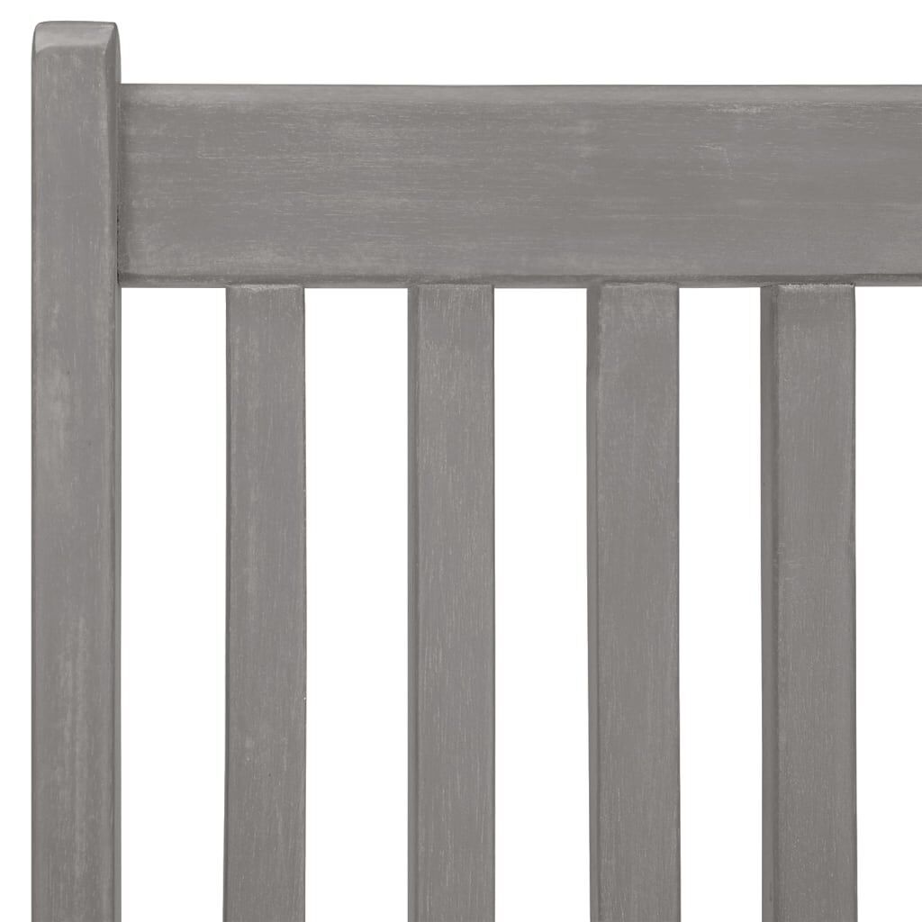 5 Piece Garden Dining Set Solid Wood Acacia Grey Price