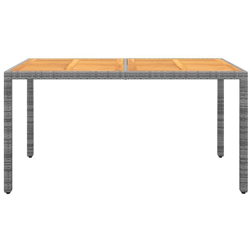 5 Piece Garden Dining Set Poly Rattan Grey Price