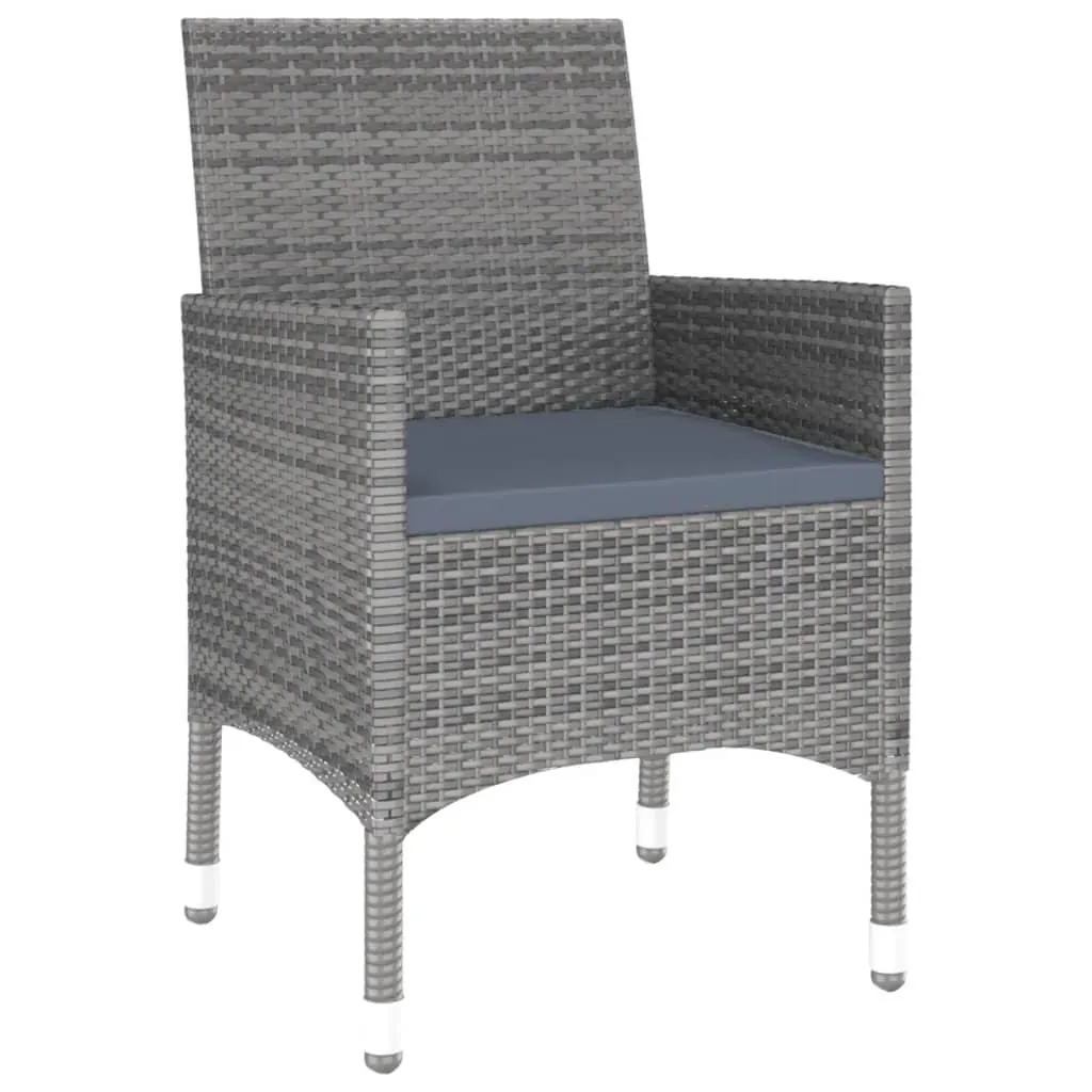9 Piece Garden Dining Set Poly Rattan Grey Price