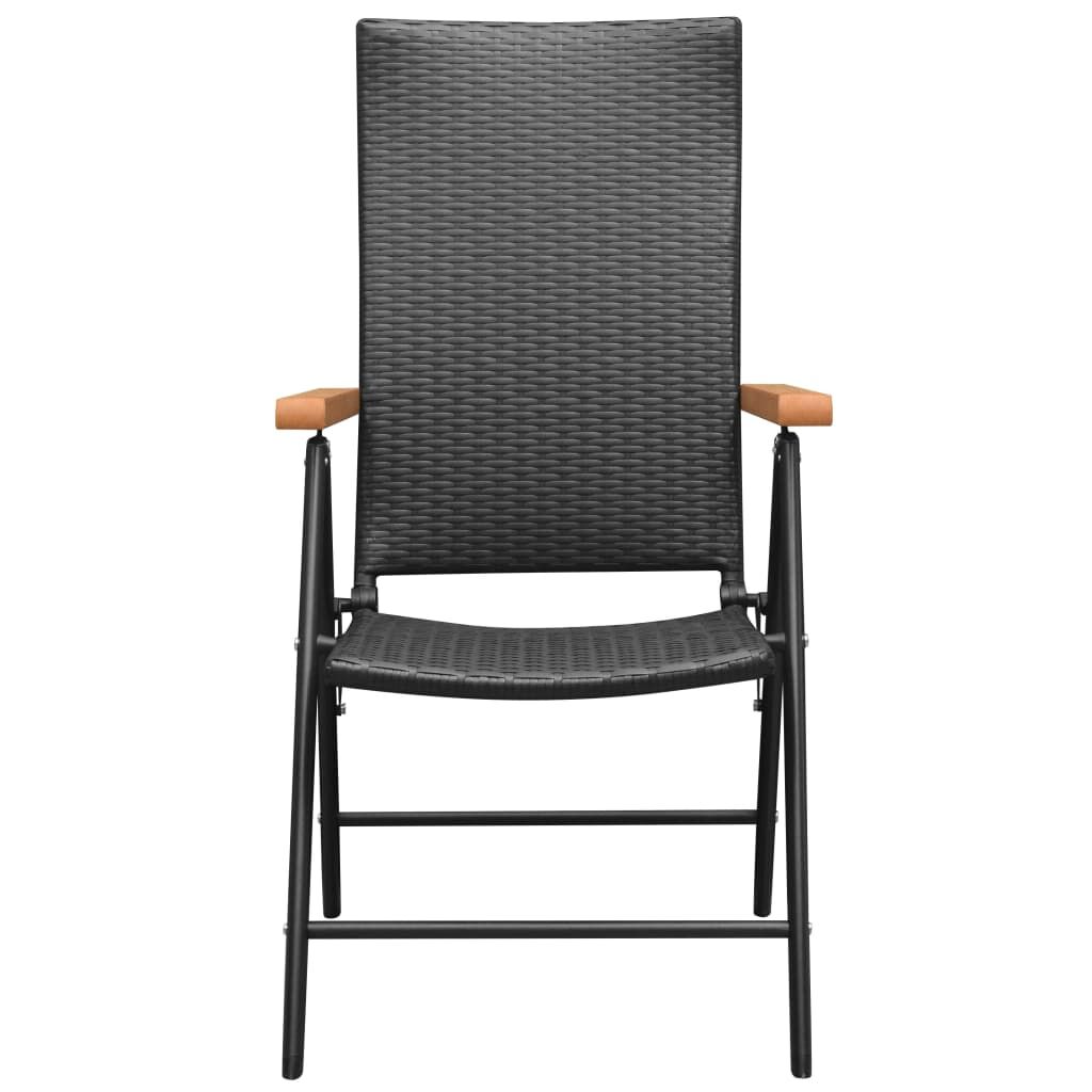 7 Piece Garden Dining Set Black and Brown Price