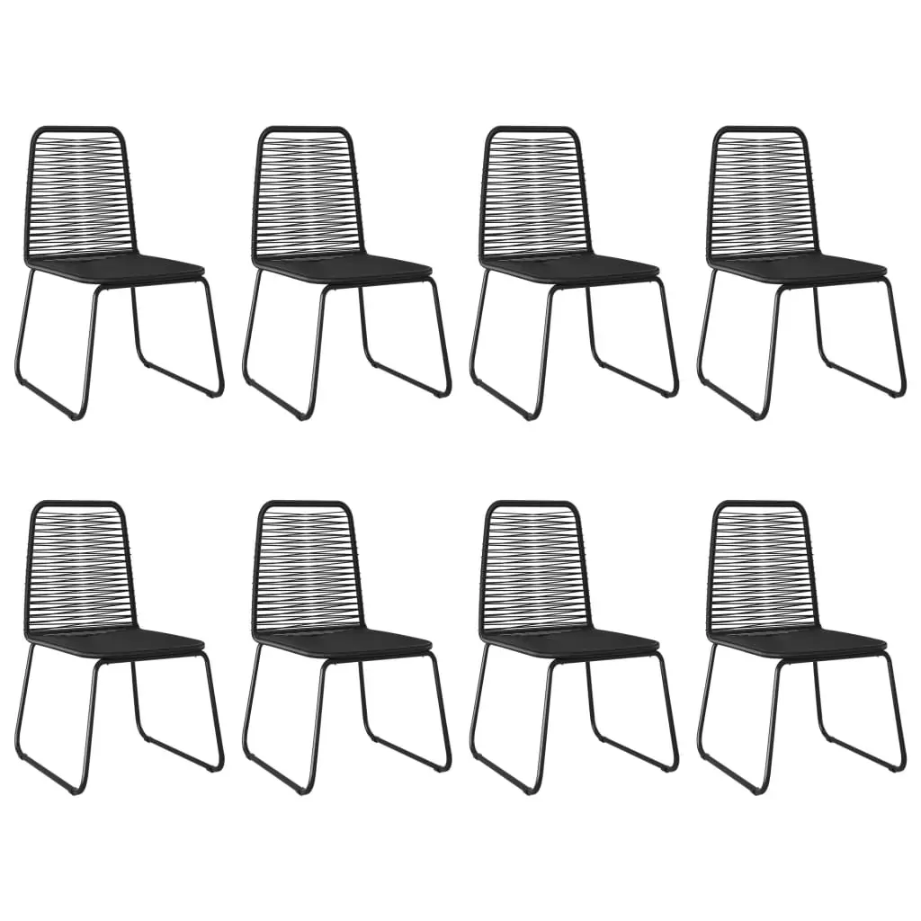 9 Piece Garden Dining Set PVC Rattan Black and Brown Price