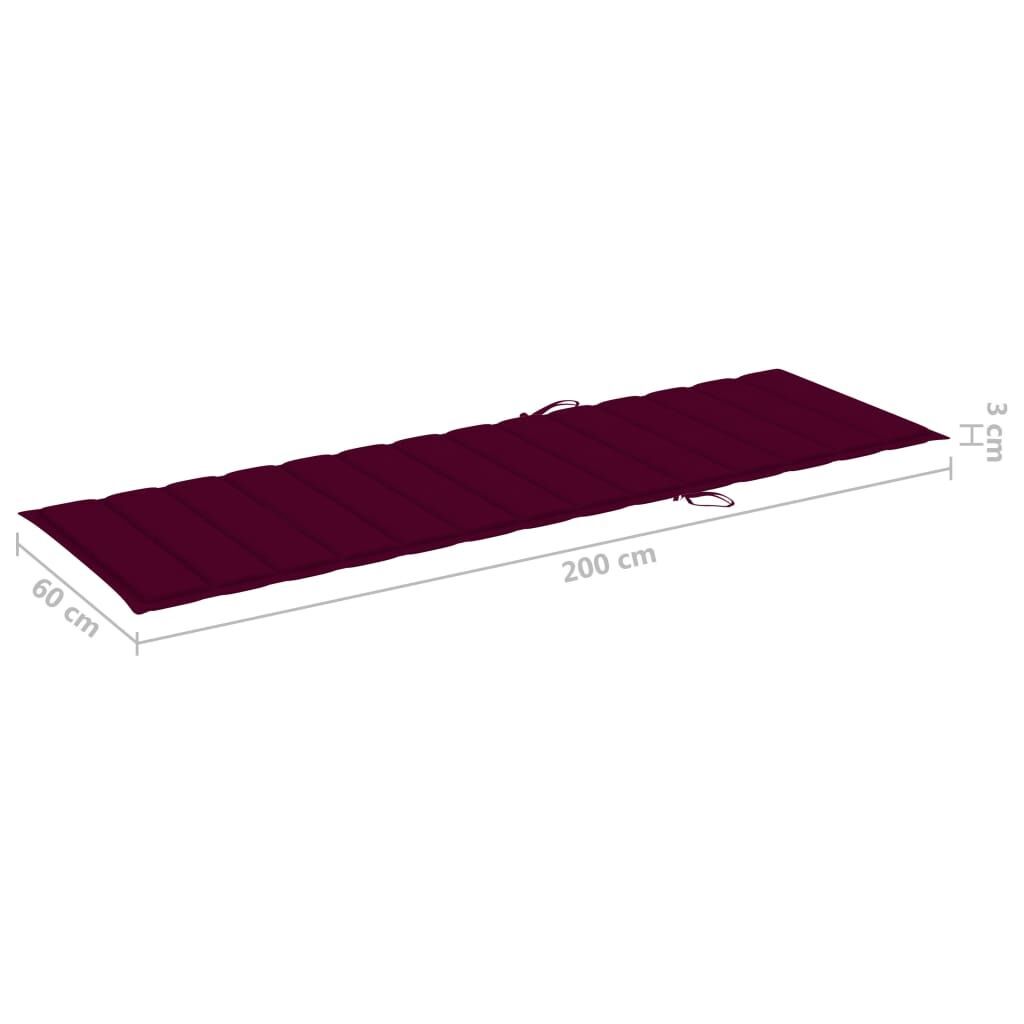 Garden Sun Lounger with Cushion Bamboo Price