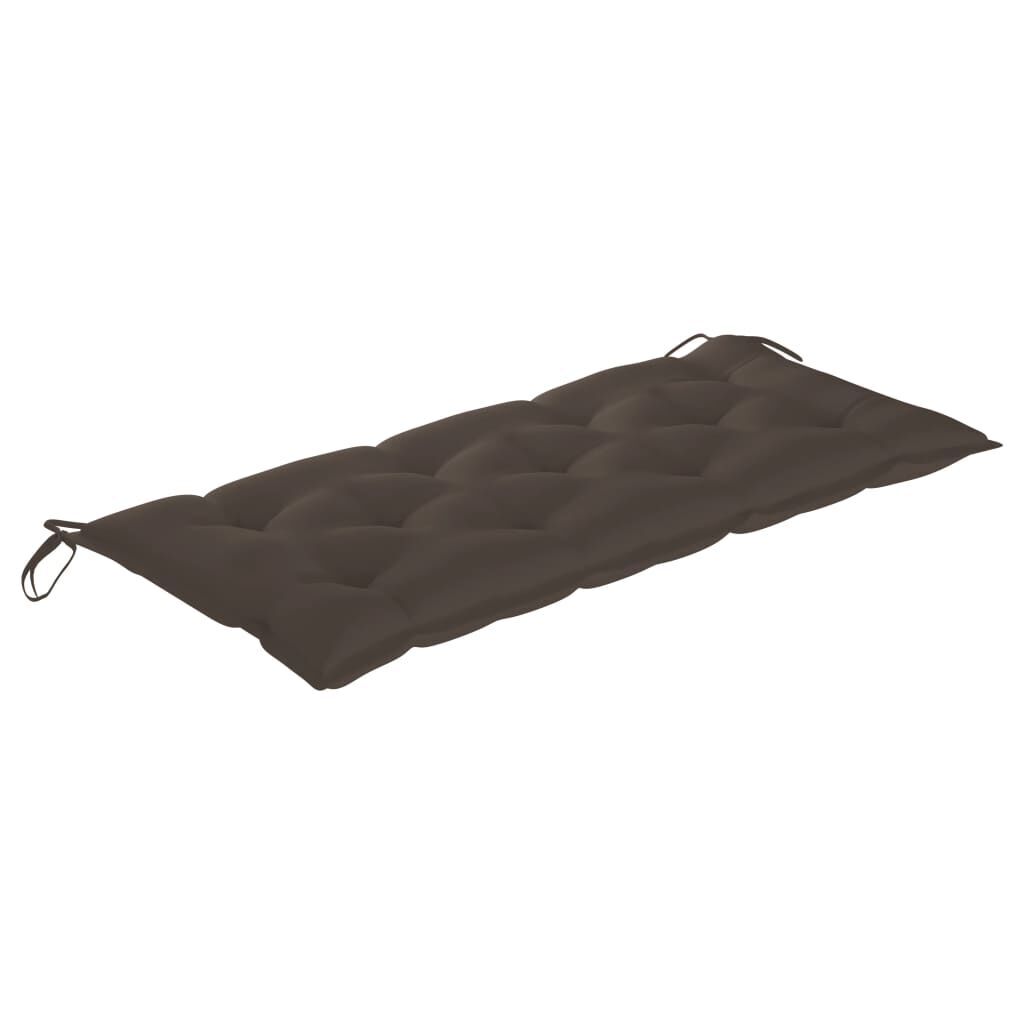 Garden Bench with Cushion 120 cm Bamboo Price